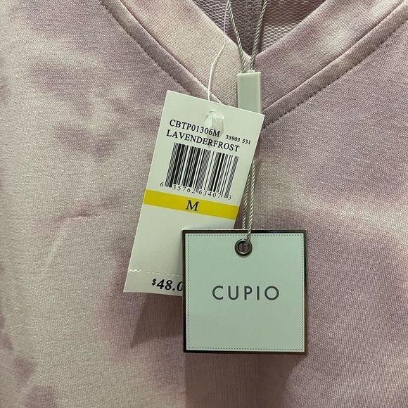 Tie-dye lavender top short sleeve women’s M - Picture 7 of 9